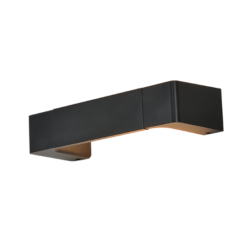 ACA DECOR   – Επίτοιχο Φωτιστικό LED 6W 3000K Αλουμίνιο Μαύρο 30Χ6,4Χ10,5cm