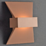 ACA DECOR   – Επίτοιχο Φωτιστικό LED 6W 3000K Αλουμίνιο Χρυσό 20Χ16Χ7cm