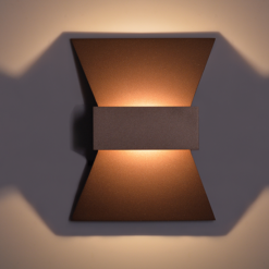 ACA DECOR   – Επίτοιχο Φωτιστικό LED 6W 3000K Αλουμίνιο Χρυσό 20Χ16Χ7cm