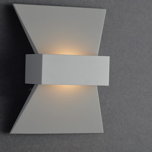 ACA DECOR   – Επίτοιχο Φωτιστικό LED 6W 3000K Αλουμίνιο Γκρι 20Χ16Χ7cm