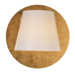 ACA DECOR   – Επιτοίχιο Φωτιστικό LED 5W 3000Κ Αντικέ Ορείχαλκος Mdf + Λευκό Πλαστικό Φ25Χ12,5