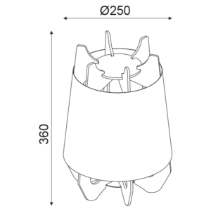 ACA DECOR   – Επιτραπέζιο Φωτιστικό 1ΧE27 Λευκό Πλαστικό +Απόχρωση Ξύλου Mdf Φ25 ZM170011T