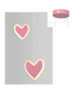 ΚΡΕΜΑΣΤΟ ΦΩΤΙΣΤΙΚΟ LED 14W 3000K 900LM INNAMORATO ΡΟΖ ΜΕΤ/ΚΟ 24X14X100CM  ACA – ZM202592PP