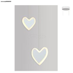 ΚΡΕΜΑΣΤΟ ΦΩΤΙΣΤΙΚΟ LED 14W 3000K 900LM INNAMORATO ΛΕΥΚΟ ΜΕΤ/ΚΟ 24X14X100CM  ACA – ZM202592PW