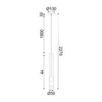 Κρεμαστό Φωτιστικό ESTRELA LED 5W Μαύρο Θερμό 3000K – ZM26LEDP6BK