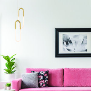 ^ΚΡΕΜΑΣΤΟ Φ/Σ LED 8W 3000K 560LM VENUS ΟΡΕΙΧΑΛΚΟ ΜΕΤ/ΚΟ IP20 15Χ2,3ΧH230CM ACA – ZM32LEDP15BR