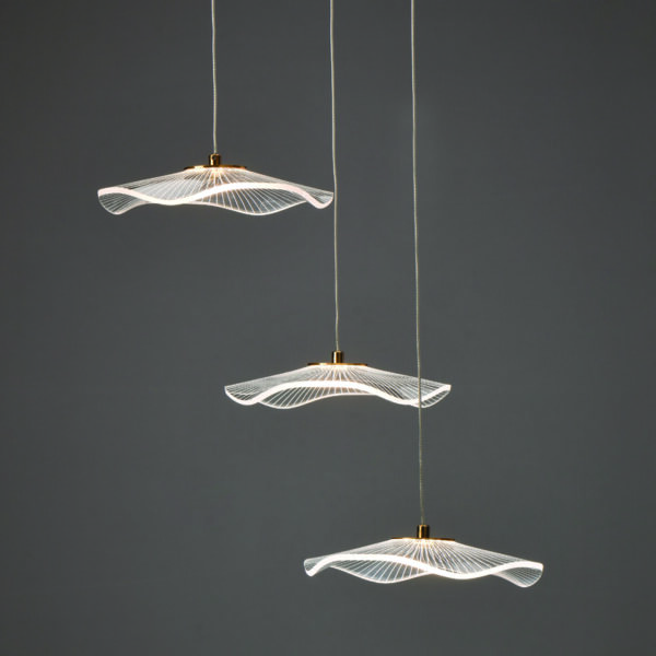 ΚΡΕΜΑΣΤΟ Φ/Σ LED 15W 3000K 1050LM NINFEA ΟΡΕΙΧΑΛΚΟ ΜΕΤ/ΚΟ IP20 D43XH210CM ACA – ZM34LEDP45BR