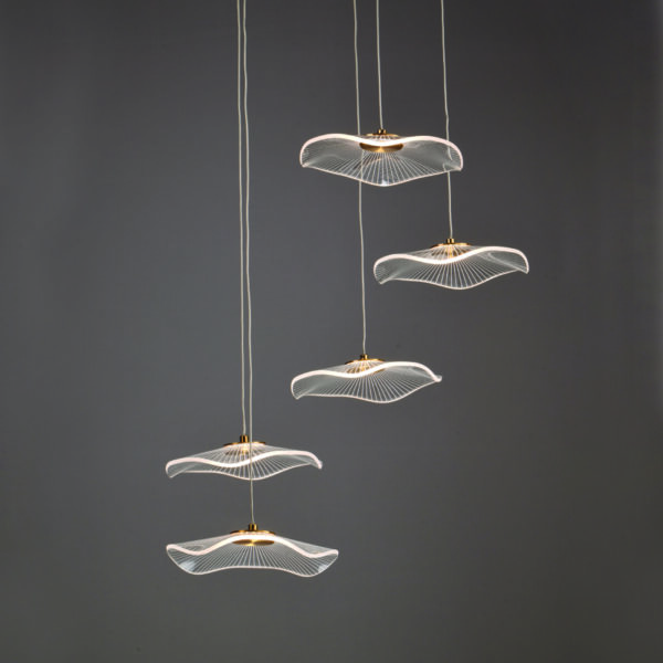 ΚΡΕΜΑΣΤΟ Φ/Σ LED 25W 3000K 1750LM NINFEA ΟΡΕΙΧΑΛΚΟ ΜΕΤ/ΚΟ IP20 D55XH260CM ACA – ZM34LEDP55BR