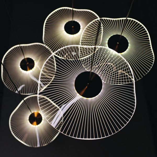 ΚΡΕΜΑΣΤΟ Φ/Σ LED 25W 3000K 1750LM NINFEA ΟΡΕΙΧΑΛΚΟ ΜΕΤ/ΚΟ IP20 D55XH260CM ACA – ZM34LEDP55BR