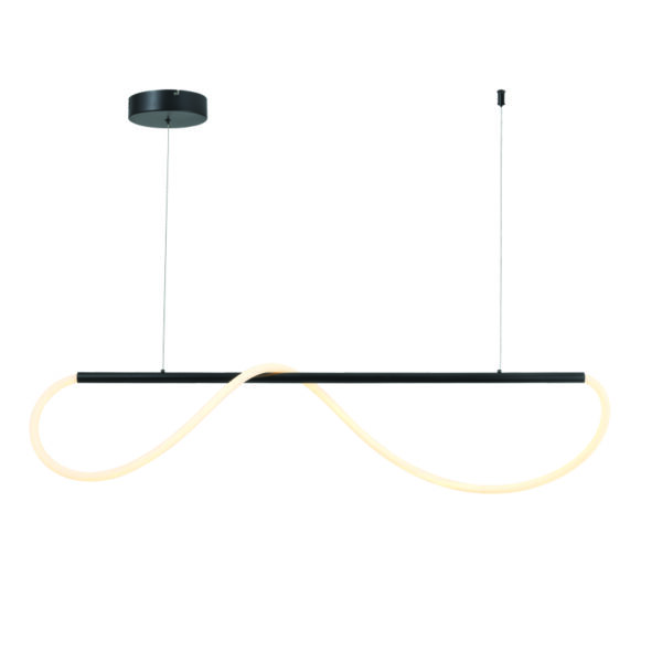 ΚΡΕΜΑΣΤΟ ΦΩΤΙΣΤΙΚΟ  LED 36W 3000K 2000LM KYMA ΜΑΥΡΟ ΜΕΤΑΛΛΙΚΟ IP20 120Χ6XΗ215CM ACA – ZM36LEDP120BK