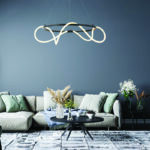 ΚΡΕΜΑΣΤΟ Φ/Σ LED 60W 3000K 3400LM KYMA ΜΑΥΡΟ ΜΕΤ/ΚΟ IP20 D80XH230CM ACA – ZM36LEDP80BK