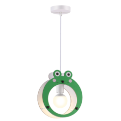 ACA DECOR  κρεμαστό παιδικό φωτιστικό ( βατραχάκι ) 1xE27 σε πράσινο χρώμα – ZM441P25