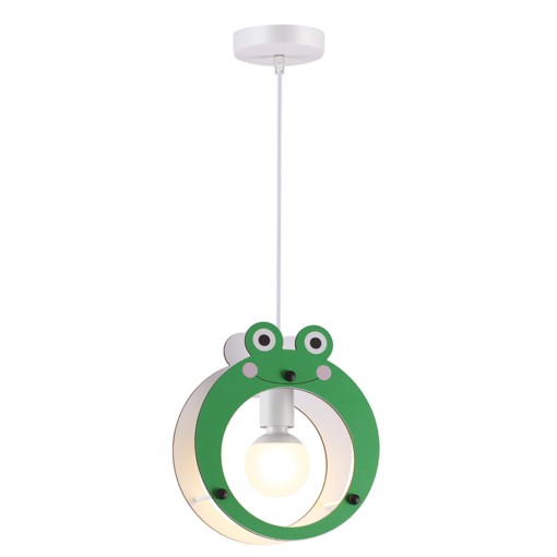 ACA DECOR  κρεμαστό παιδικό φωτιστικό ( βατραχάκι ) 1xE27 σε πράσινο χρώμα – ZM441P25