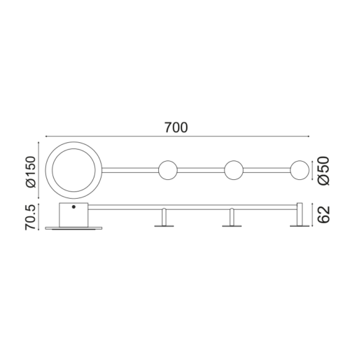 Επιτοίχιο Φωτιστικό Valentino LED 7W Λευκό 3000K ACA – ZM71LEDW70WH