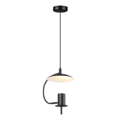 ACA DECOR   κρεμαστό φωτιστικό 1xGU10 σε μαύρο χρώμα – ZM931P25B