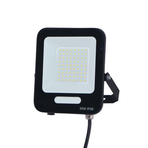 ΠΡΟΒΟΛΕΑΣ LED SMD 50W ΜΑΥΡΟΣ IP66 3000K PLUS EUROLAMP – 147-69011