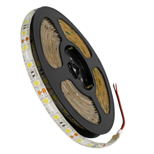 GloboStar® 70120 Ταινία LED SMD 5050 5m 14.4W/m 60LED/m 1584 lm/m 120° DC 12V Αδιάβροχη IP65 Ψυχρό Λευκό 6000K – 5 Χρόνια Εγγύηση