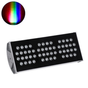 GloboStar® FLOOD-TENA 90224 Προβολέας Wall Washer για Φωτισμό Κτιρίων LED 108W 9180lm 10° DC 24V Αδιάβροχο IP65 Μ43.5 x Π15.5 x Υ18cm RGBW DMX512 – Ασημί – 3 Years Warranty