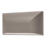 ΑΠΛΙΚΑ ΤΟΙΧΟΥ LED SLIM 6W IP65 220-240V 220X51X113mm ΓΚΡΙ PRO EUROLAMP 145-52052