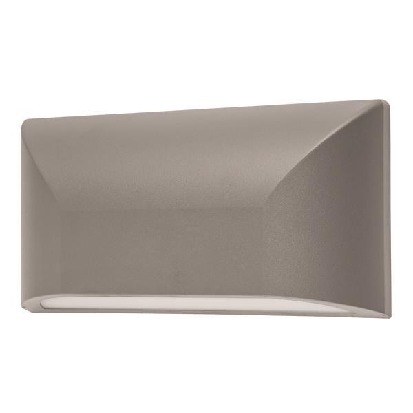 ΑΠΛΙΚΑ ΤΟΙΧΟΥ LED SLIM 6W IP65 220-240V 220X51X113mm ΓΚΡΙ PRO EUROLAMP 145-52052