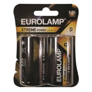 ΜΠΑΤΑΡΙΑ EXTREME D (LR20) 2τμχ 1,5V EUROLAMP 147-24123