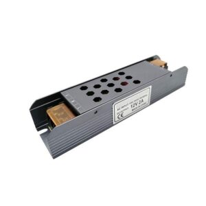 ΤΡΟΦΟΔΟΤΙΚΟ ΜΕΤΑΛΛΙΚΟ SLIM 12V DC 24W IP20 PRO EUROLAMP – 145-71030