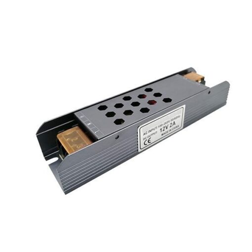 ΤΡΟΦΟΔΟΤΙΚΟ ΜΕΤΑΛΛΙΚΟ SLIM 12V DC 24W IP20 PRO EUROLAMP – 145-71030