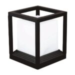 ΦΩΤΙΣΤΙΚΟ ΑΛΟΥΜΙΝΙΟΥ Ε27 150x150x190 IP65 ΜΑΥΡΟ EUROLAMP – 145-20632