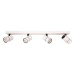 ΣΠΟΤ ΜΠΑΡΑ ΤΕΤΡΑΠΛΗ GU10 ΛΕΥΚΗ/ ΜΑΥΡΗ EUROLAMP 145-25009
