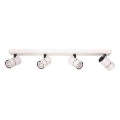 ΣΠΟΤ ΜΠΑΡΑ ΤΕΤΡΑΠΛΗ GU10 ΛΕΥΚΗ/ ΜΑΥΡΗ EUROLAMP 145-25009