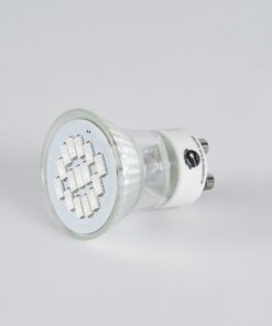 GloboStar® 76009 Σποτ LED GU10 MR11 4W 300lm 120° AC 85-265V με Λευκό Γαλακτερό Γυαλί Κόκκινο – 2 Χρόνια Εγγύηση