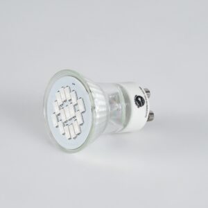 GloboStar® 76009 Σποτ LED GU10 MR11 4W 300lm 120° AC 85-265V με Λευκό Γαλακτερό Γυαλί Κόκκινο – 2 Χρόνια Εγγύηση