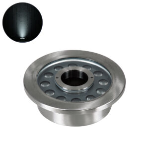 GloboStar® UNDERWATER-DENIS 90439 Υποβρύχιο Χωνευτό Φωτιστικό Σποτ Ειδικό για Σιντριβάνια – Πισίνες – Τζακούζι LED 12W 1200lm 30° DC 24V Αδιάβροχο IP68 Φ19.5 x Υ7.5cm Ψυχρό Λευκό 6000K – Ανοξείδωτο Ατσάλι SS304 – 3 Years Warranty