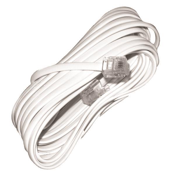 ΠΡΟΕΚΤΑΣΗ ΤΗΛΕΦΩΝΟΥ A.T. ΛΕΥΚΗ 3m 6P4C Rj11 EUROLAMP 147-10062