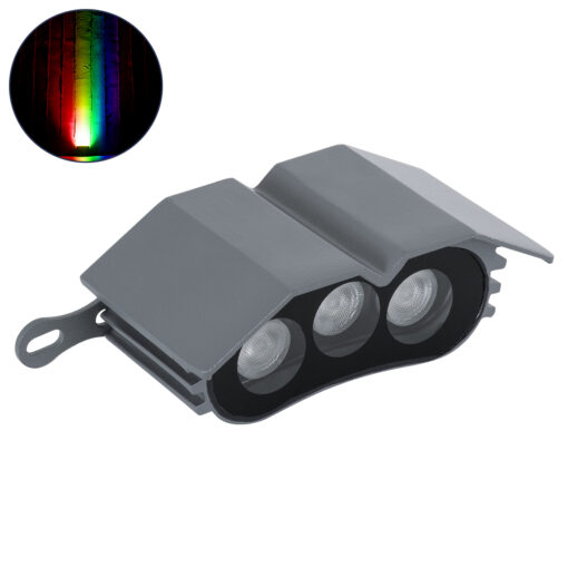 GloboStar® TREELIGHT-ZINA S-90982 Κυρτή Μπάρα Φωτισμού Wall Washer με Αντιθαμβωτική Γρίλια Ειδική για Φυτά – Δέντρα LED 3W 255lm 30° DC 24V Αδιάβροχο IP65 L11 x W6.5 x H5cm με Αυτόματα Προγράμματα Εναλλαγής Χρωμάτων Πολύχρωμο RGBW – Γκρι Ανθρακί – 3 Years