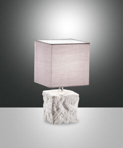 Επιτραπέζιο Φωτιστικό   Fabas Luce Adda E14 Λευκό Με Διακόπτη    – 3612-30-102