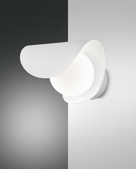 Φωτιστικό Τοίχου  Fabas Luce Adria LED 6W  Λευκό   540lm Θερμό 3000K – 3414-21-102