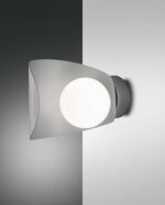 Φωτιστικό Τοίχου  Fabas Luce Adria LED 6W  Ασημί   540lm Θερμό 3000K – 3414-21-137