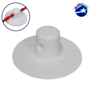 DIY Στήριγμα Καλωδίου Λευκό για Οροφή ή Τοίχο GloboStar 90809