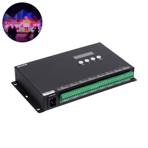 GloboStar® 90144 SEEKWAY EN-508 – Professional Channel Controller – Full Colour LED Digital SPI Pixel ONLINE Control System – Κεντρικός & Slave Controller Καναλιών Εξόδου για Ψηφιακά Προϊόντα LED Digital Pixel TTL & DMX512 – Single Colour & RGB & RGBW – Synchronous & Asynchronous – 3 Χρόνια Εγγύηση