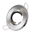 GloboStar® DELTA 77802 Χωνευτό Κινούμενο Στρόγγυλο Σποτ Οροφής για Λάμπα MR11 με Βάση GU5.3 ή GU10 – IP20 – Μεταλλικό – Φ70 x Υ21mm – Νίκελ Ματ – 5 Χρόνια Εγγύηση