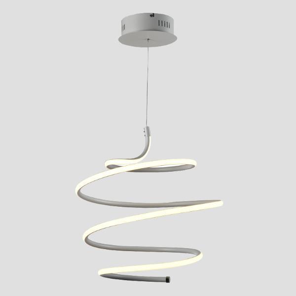 ΦΩΤΙΣΤΙΚΟ ΚΡΕΜΑΣΤΟ ΣΤΡΟΓΓΥΛΟ LED 40W 3000K  ΛΕΥΚΟ EUROLAMP 144-15010