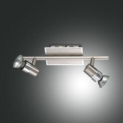 Σποτ  Fabas Luce Alice 2X GU10 Νίκελ Σατινέ     – 2554-82-178