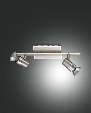 Σποτ  Fabas Luce Alice 2X GU10 Νίκελ Σατινέ     – 2554-82-178