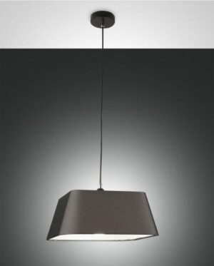 Κρεμαστό Φωτιστικό   Fabas Luce Allegra E27 Μαύρο     – 3561-40-101