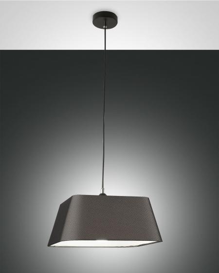 Κρεμαστό Φωτιστικό   Fabas Luce Allegra E27 Μαύρο     – 3561-40-101