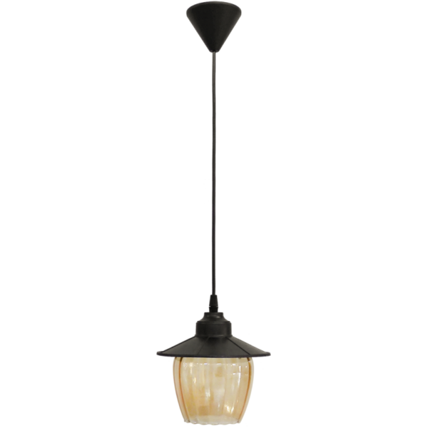 Φωτιστικό  Κρεμαστό  AP-98Κ  Μαύρο  Heronia – 11-0228