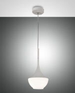 Κρεμαστό Φωτιστικό   Fabas Luce Apollo E27 Λευκό     – 3623-41-102