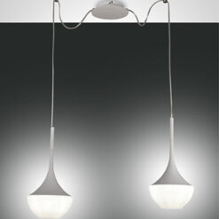 Κρεμαστό Φωτιστικό   Fabas Luce Apollo 2X E27 Λευκό     – 3623-42-102