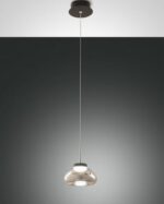 Κρεμαστό Φωτιστικό   Fabas Luce Arabella LED 8W  Φιμέ Dimmable  750lm Θερμό 3000K – 3547-40-126